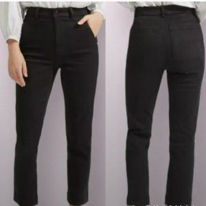 Everlane Slim Leg Crop Black Pant Women’s 10 EUC High Rise Minimalist Normcore
